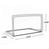 Baliza de Futebol Aktive 200cm Autobrinca Online