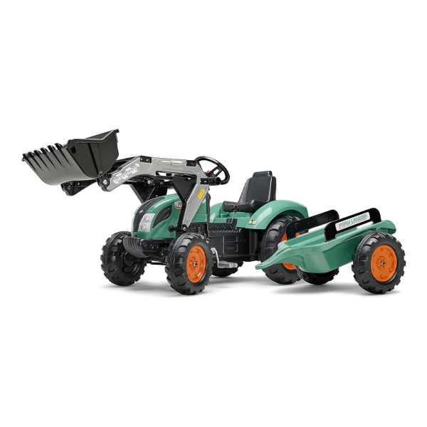 Trator Farm Lander Vintage Verde + Reboque + Pá Autobrinca Online