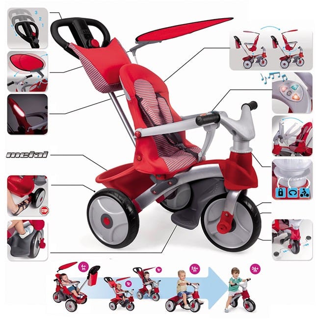 Triciclo evolutivo feber rosa hotsell