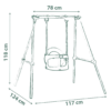 Baloiço Smoby Life Swing Metal 120cm Autobrinca Online