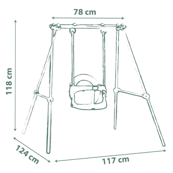 Baloiço Smoby Life Swing Metal 120cm Autobrinca Online