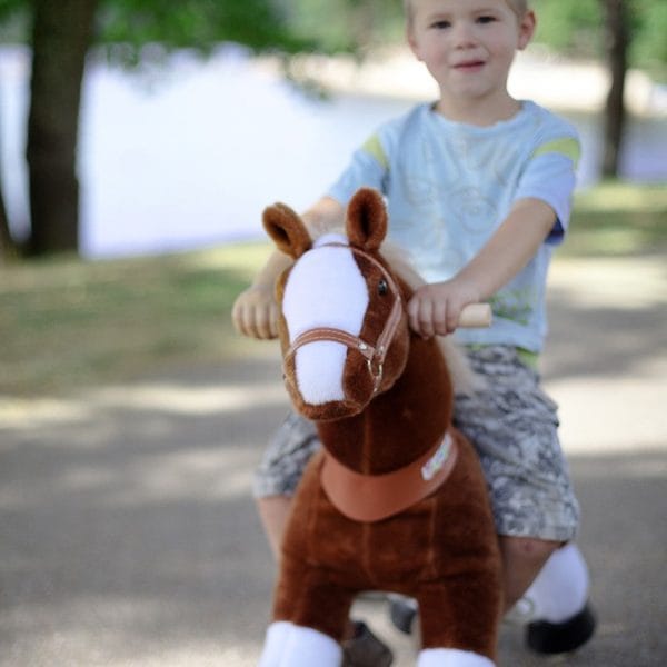 PonyCycle Cavalo Cavalgável Castanho 3-5 anos Autobrinca Online