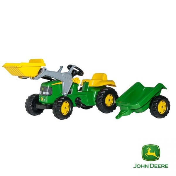 Trator John Deere + Reboque + Pá