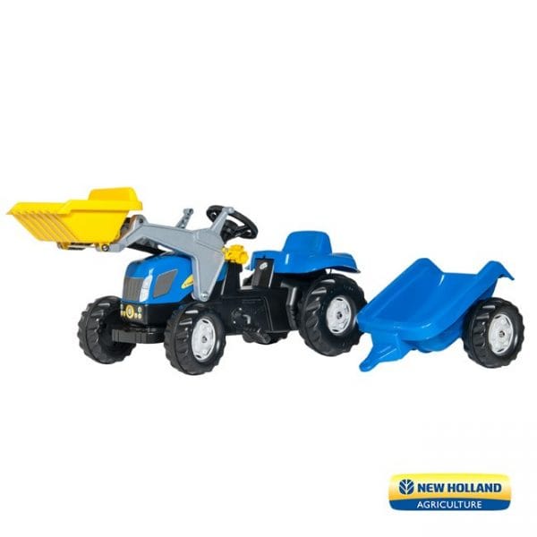 Trator New Holland T7040 + Reboque + Pá