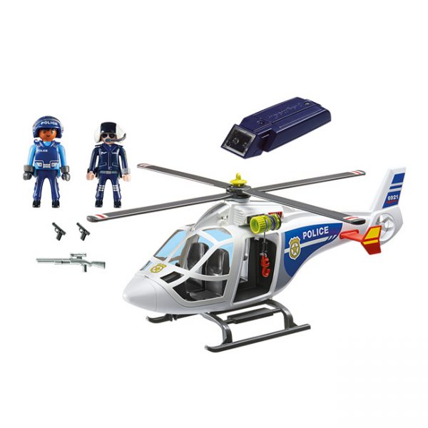 Playmobil Helicóptero da Polícia com luzes LED Autobrinca Online