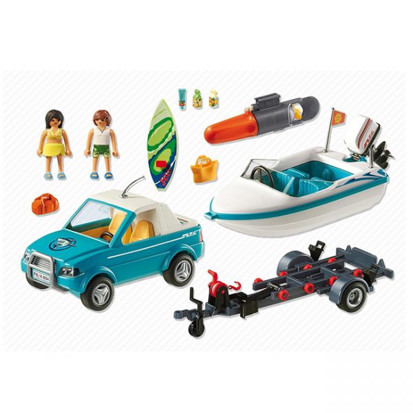 Playmobil Pick-Up com Barco Autobrinca Online