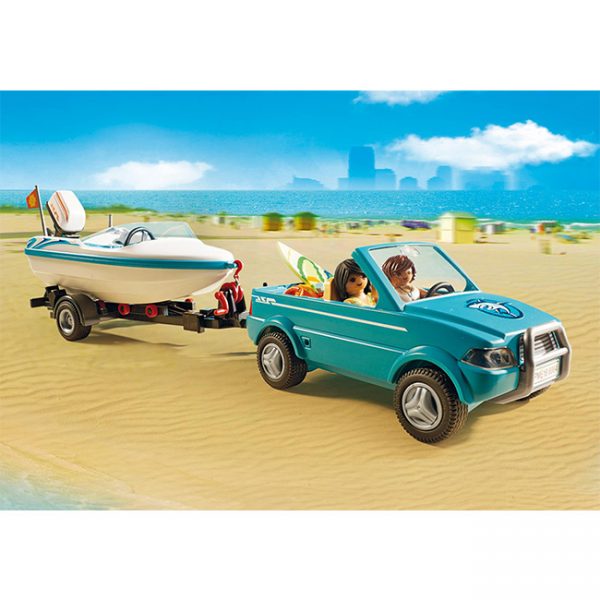 Playmobil Pick-Up com Barco Autobrinca Online