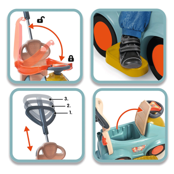 Andador Casual Feber 3 em 1 Push’n Go Autobrinca Online