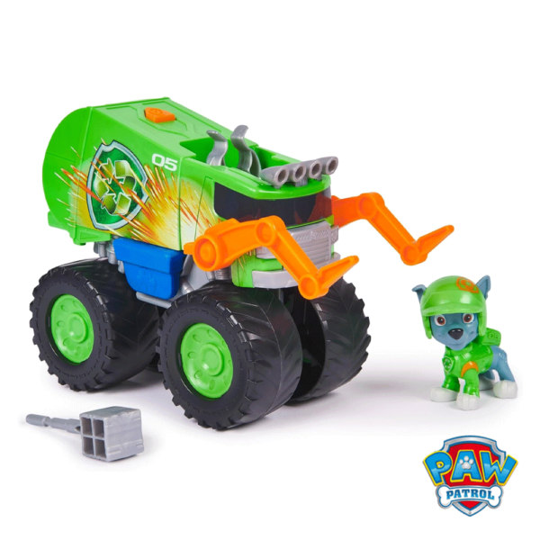 Patrulha Pata Rescue Wheels Rocky e o Camião de Reciclagem Autobrinca Online