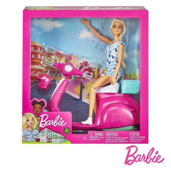 Barbie – Boneca e a sua Scooter Autobrinca Online