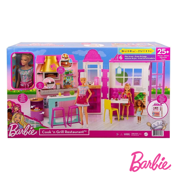 Barbie – Playset Restaurante Cook’n Grill c/ Boneca Autobrinca Online