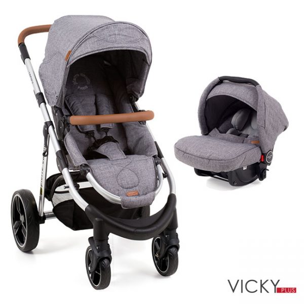 Duo Pierre Cardin Vicky Plus Charcoal Silver Tube Autobrinca Online www.autobrinca.com