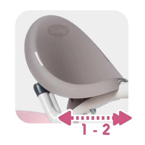 Triciclo Smoby Baby Balade Plus Rosa Autobrinca Online