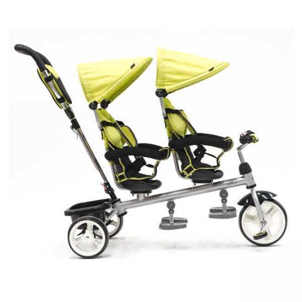 Triciclo Gémeos c/ Assentos Giratórios Twin Green