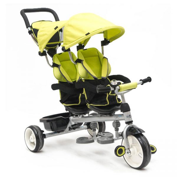 Triciclo Gémeos c/ Assentos Giratórios Twin Green