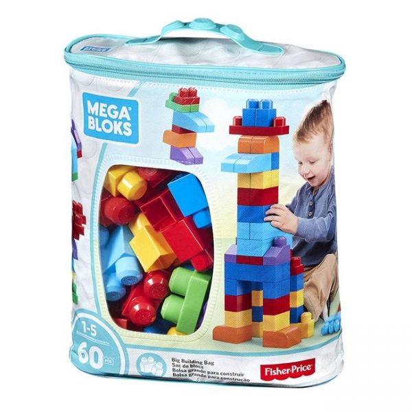 Mega Bloks Bolsa 60 Peças Azul Autobrinca Online