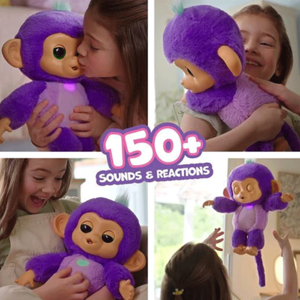 Fingerlings Peluche Macaco Interativo Sunny Autobrinca Online