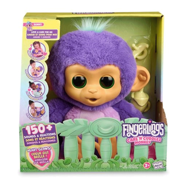 Fingerlings Peluche Macaco Interativo Sunny Autobrinca Online