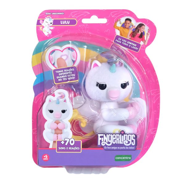 Fingerlings 2 – Peluche Interativo Unicórnio Lulu Autobrinca Online