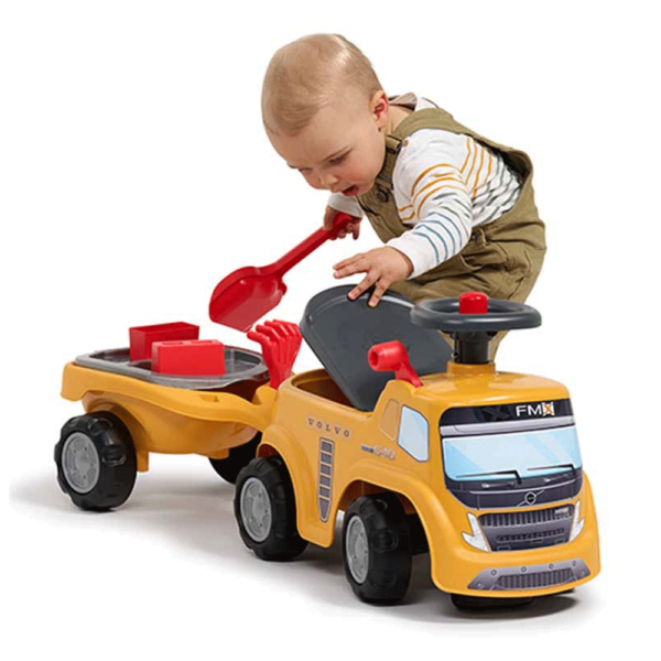 Trator Falk Volvo + Reboque c/ Ferramentas Autobrinca Online
