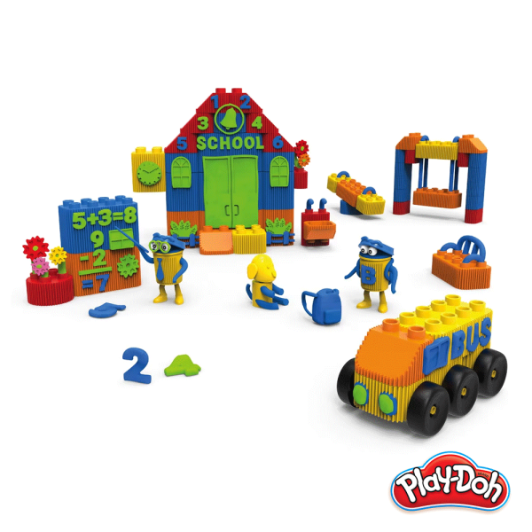 Play-Doh Bloks Playset Blocos da Escola Autobrinca Online