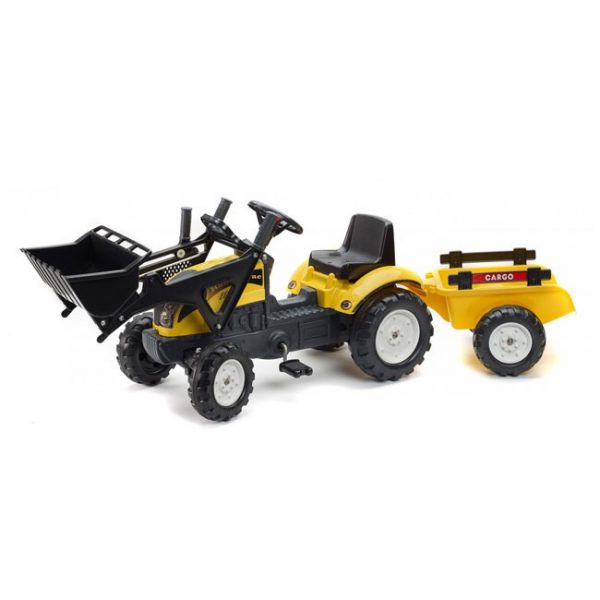 Trator Ranch Trac Yellow + Reboque + Pá Autobrinca Online