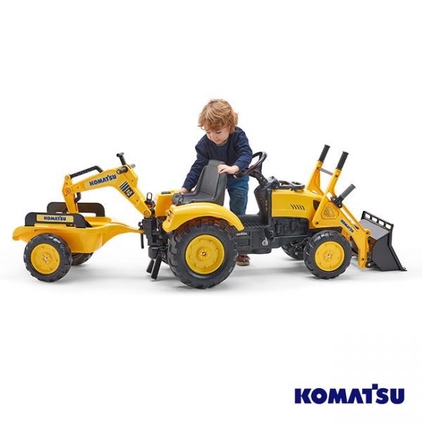 Escavadora Komatsu WB93R + Reboque + Pás Autobrinca Online