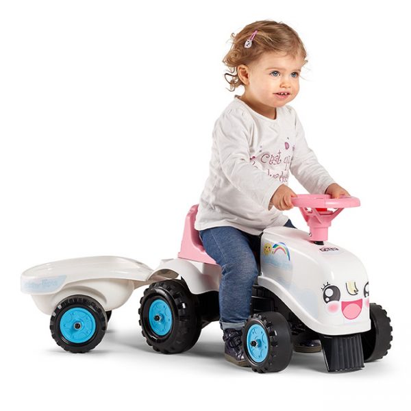 Trator Baby Rainbow Farm + Reboque Autobrinca Online