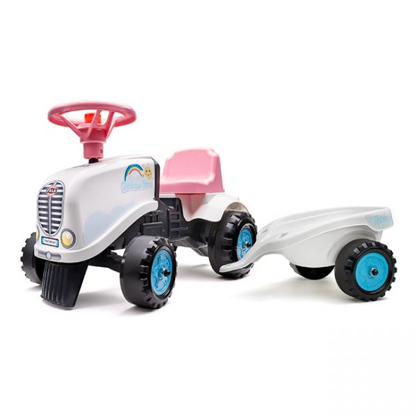 Trator Baby Rainbow Farm + Reboque Autobrinca Online