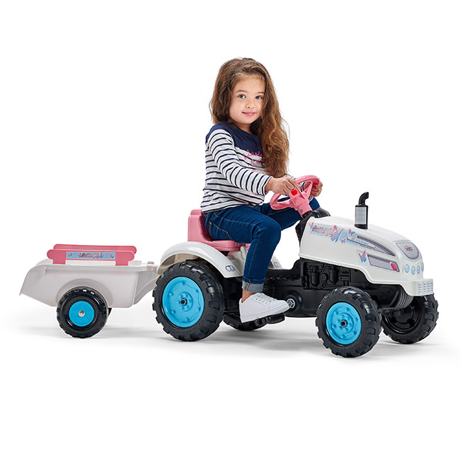 Trator Butterfly Farmer + Reboque