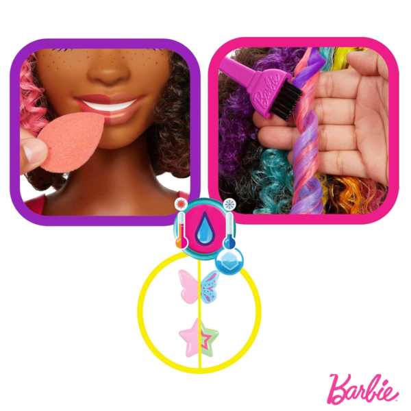 Barbie Busto Cabelo Cacheado Autobrinca Online
