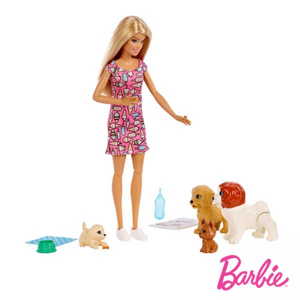 Barbie e os Seus Cãezinhos Autobrinca Online