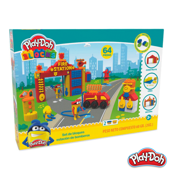 Play-Doh Bloks Playset Quartel dos Bombeiros Autobrinca Online