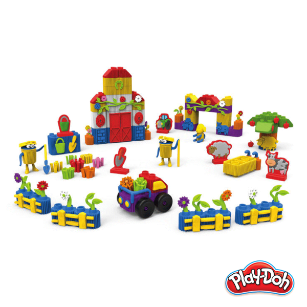 Play-Doh Bloks Playset Blocos da Quinta Autobrinca Online