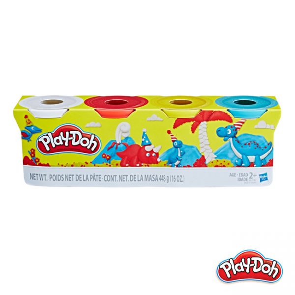Play-Doh – Pack 4 Potes Dinossauros