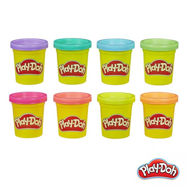 Play-Doh – Pack 8 Potes Neon Autobrinca Online