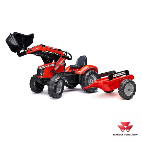 Trator Massey Ferguson S8740 + Reboque + Pá Autobrinca Online