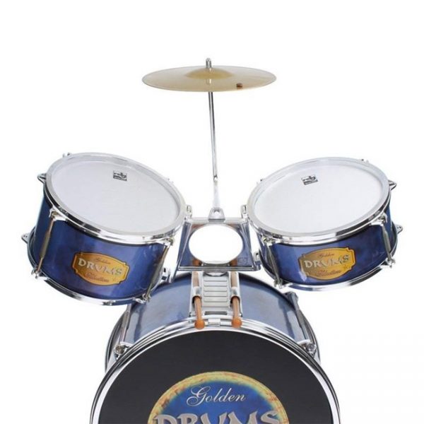 Bateria Musical Golden Drums Azul Autobrinca Online