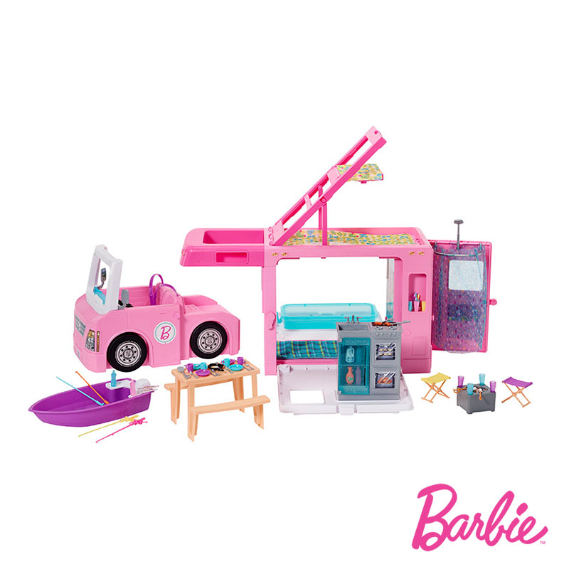 Barbie Caravana de Sonho 3 em 1 Autobrinca Online