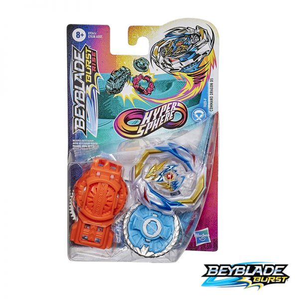 Beyblade Pião Lançador Hypersphere Command Dragon D5