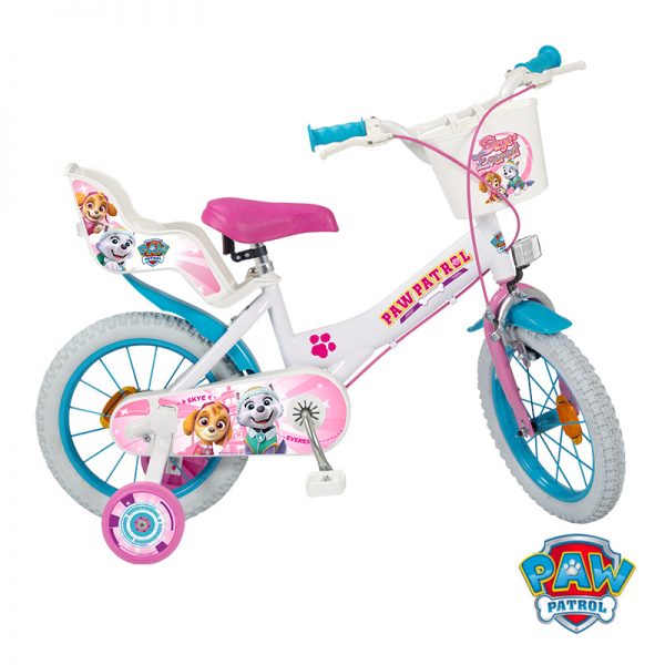 Bicicleta Patrulha Pata Skye e Everest 14″ Autobrinca Online