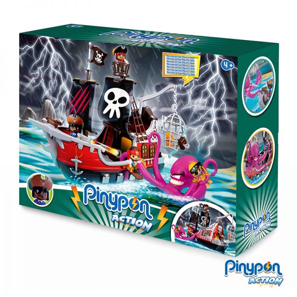 Pinypon Action Barco Pirata Kraken Atack Autobrinca Online