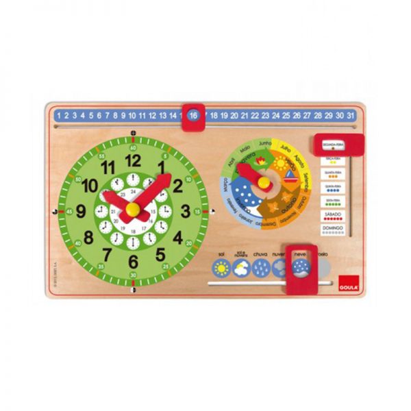 Relógio Calendário Português Autobrinca Online
