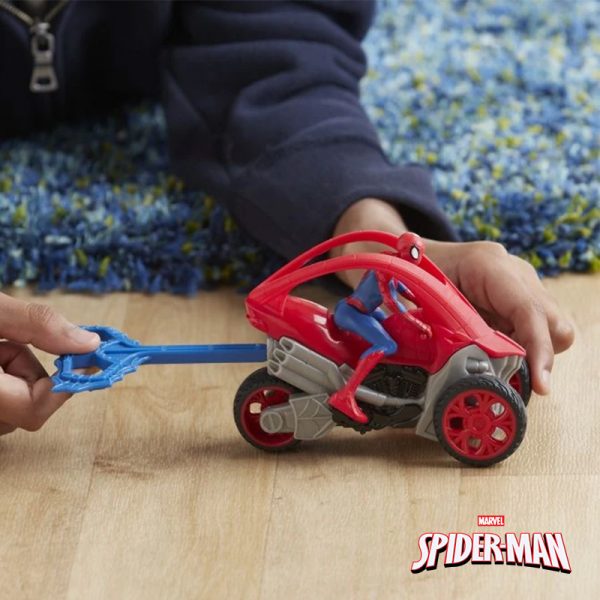 Spider-Man Figura e Veículo Vermelho