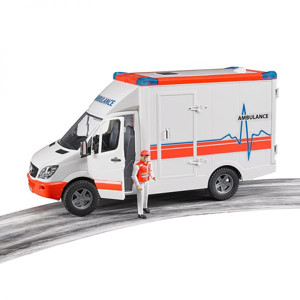 Ambulância Mercedes Benz c/ Figura Autobrinca Online
