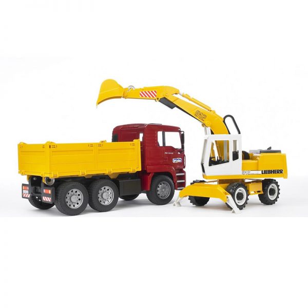 Camião MAN TGA + Escavadora Liebherr Autobrinca Online