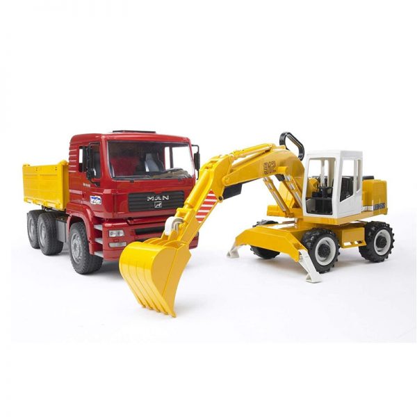 Camião MAN TGA + Escavadora Liebherr Autobrinca Online