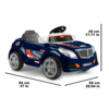Carro Twinkle Dark Blue 12V c/ Controlo Remoto Autobrinca Online