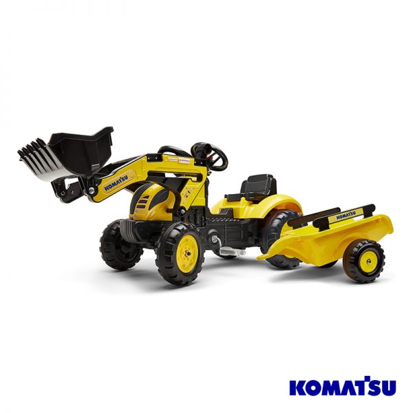 Escavadora Komatsu Small + Reboque + Pá Autobrinca Online