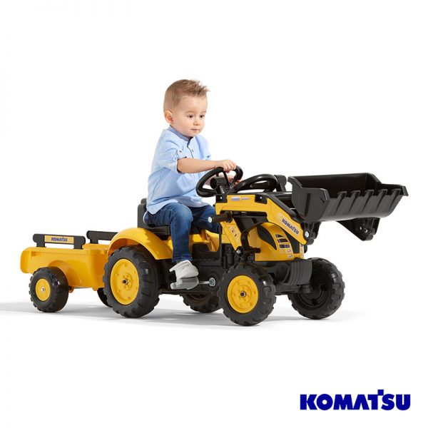 Escavadora Komatsu Small + Reboque + Pá Autobrinca Online